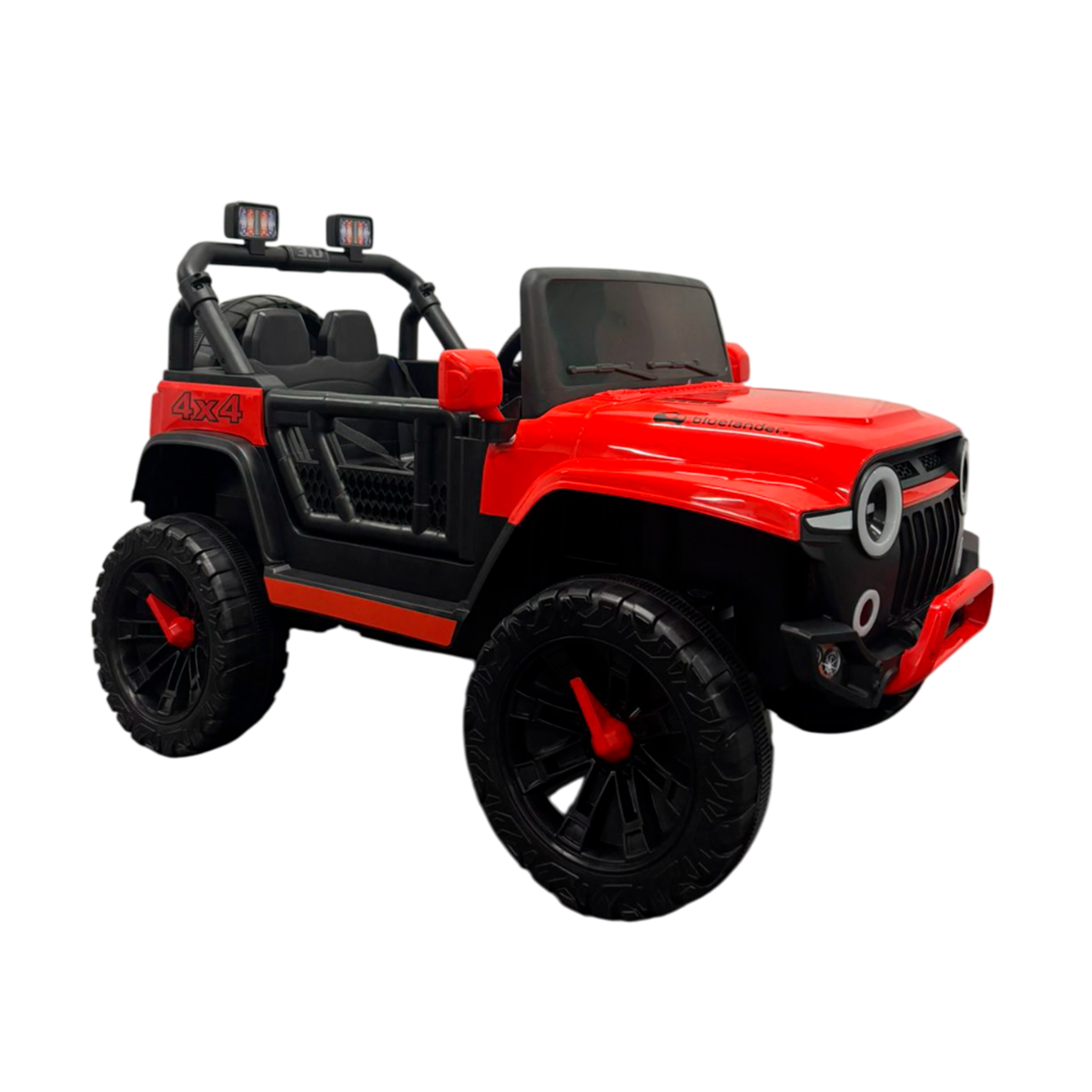 Foto 3 pulgar | Carro Eléctrico Tipo Jeep Montable Bluelander Rojo Con Luz Led Y Control Remoto