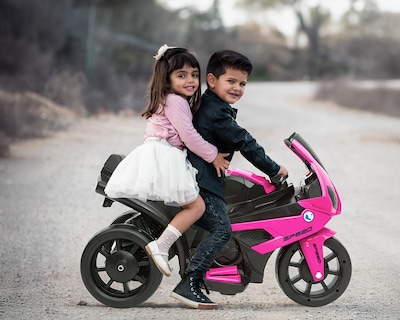 Foto 7 | Moto Montable Eléctrica Infantil Basitex Rosa