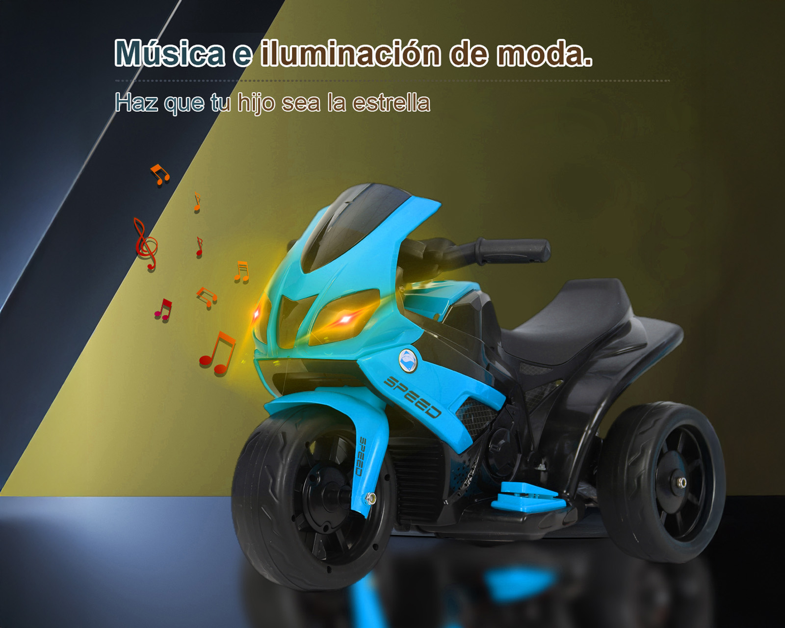 Foto 6 | Moto Montable Eléctrica Infantil Basitex Azul