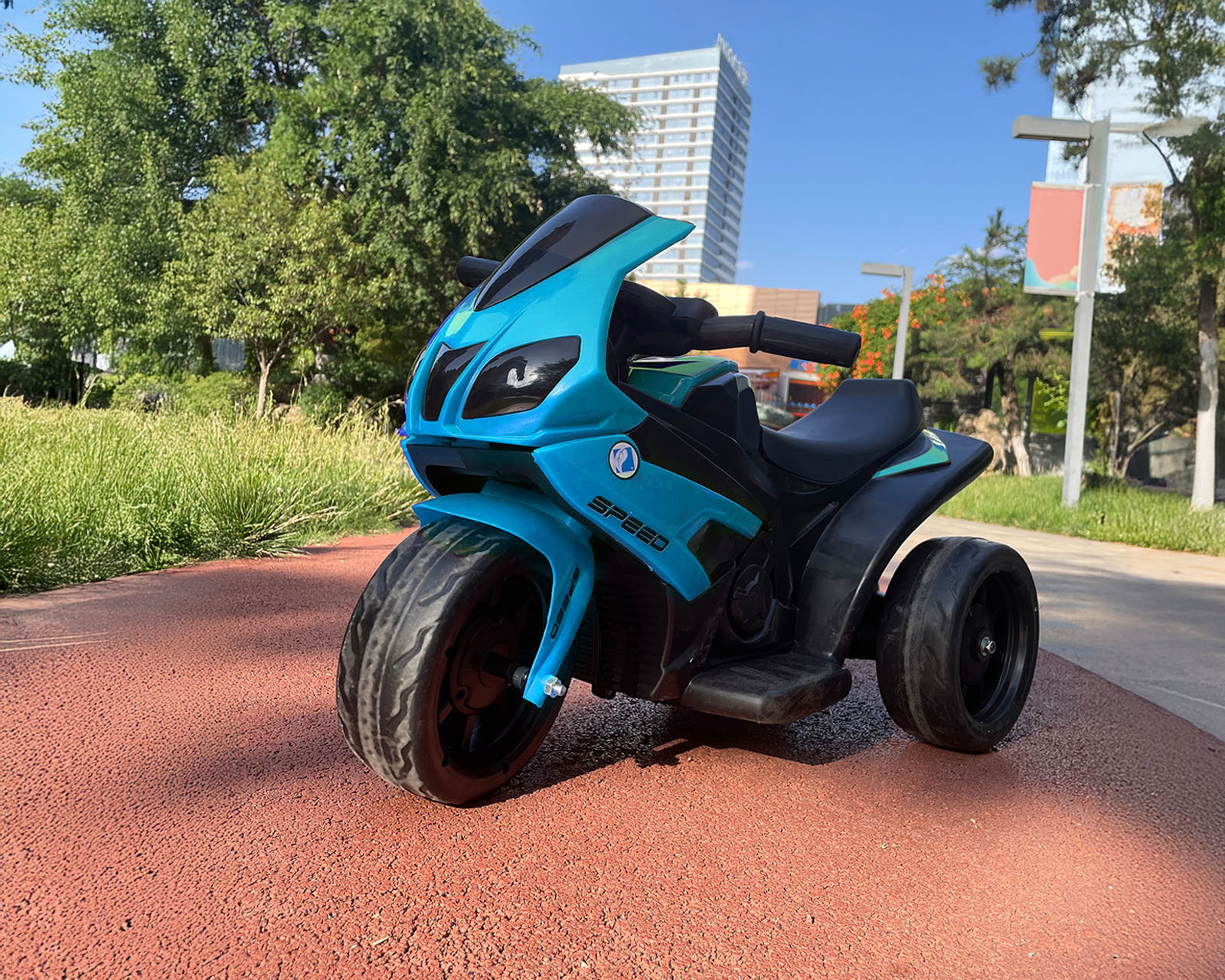 Foto 8 pulgar | Moto Montable Eléctrica Infantil Basitex Azul