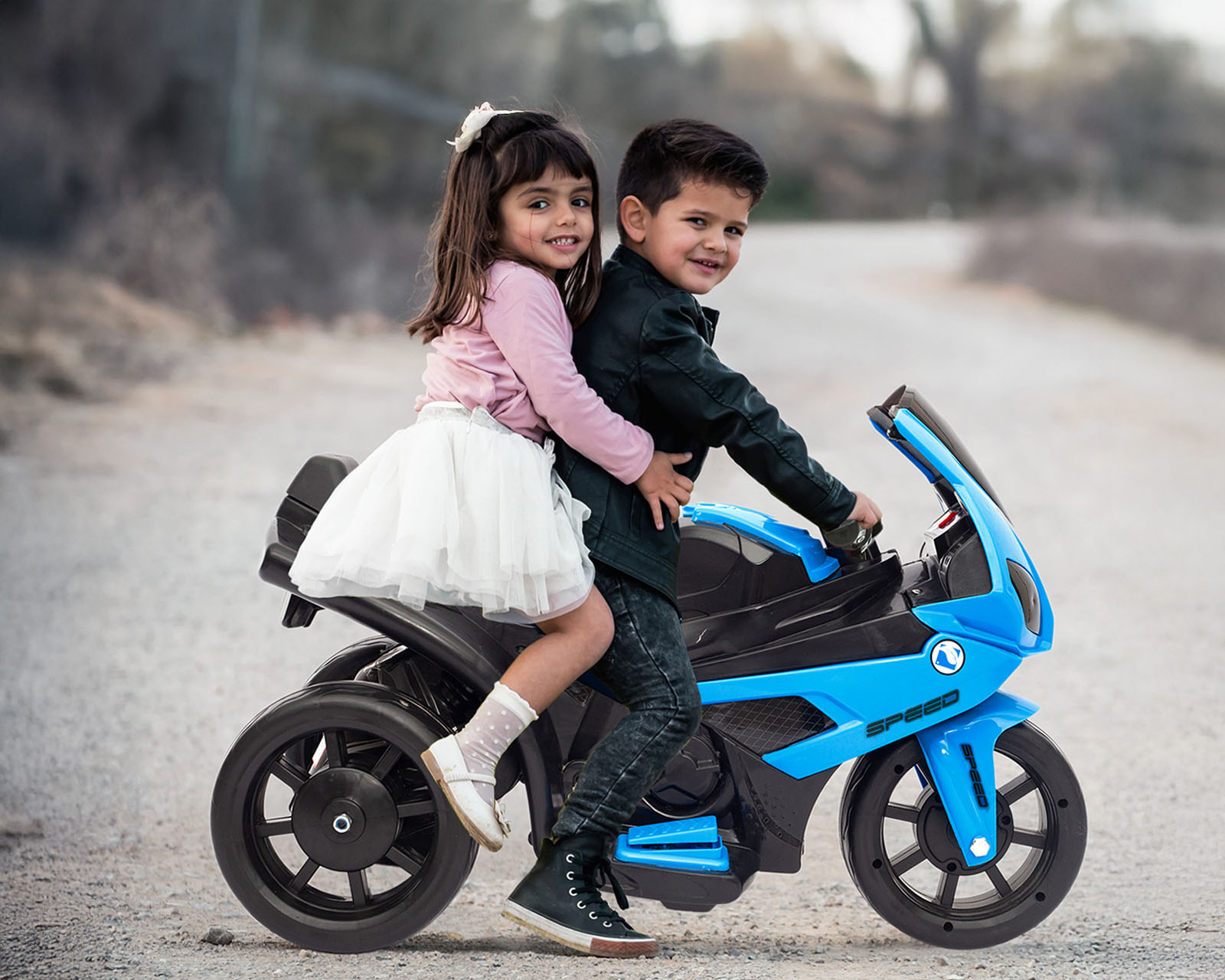 Foto 9 pulgar | Moto Montable Eléctrica Infantil Basitex Azul