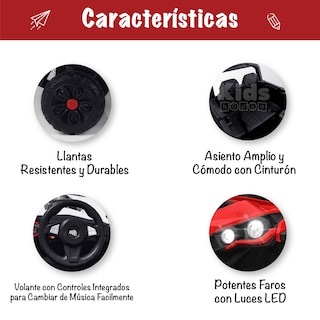 Foto 5 | Montable Eléctrico Kids House Rojo