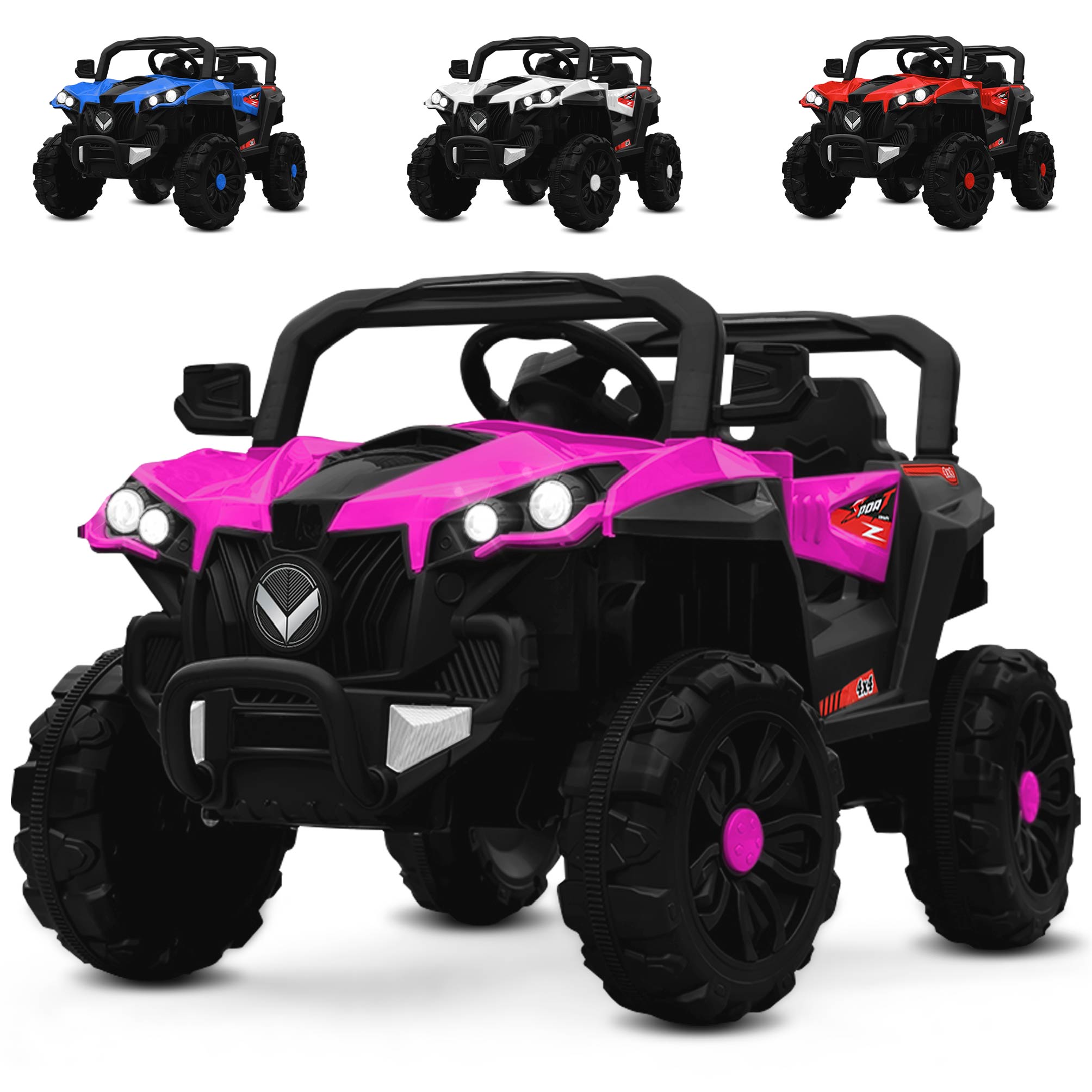 Foto 3 pulgar | Montable Eléctrico Kids House Buggy Rocket Rosa