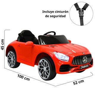 Foto 5 | Montable Electrico Para Niños Mini Gt Bluetooth Usb Y Auxiliar Luces Sonido Batería 12v - Rojo