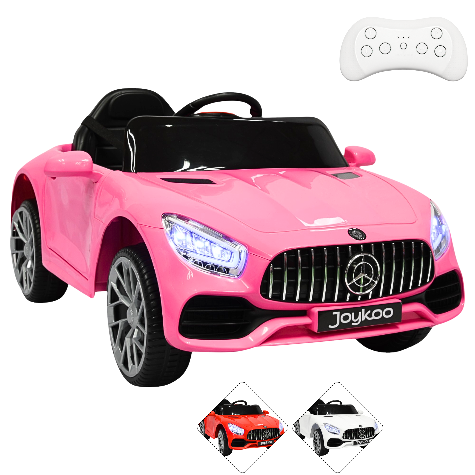 Foto 2 pulgar | Montable Electrico Para Niños Mini Gt Bluetooth Usb Y Auxiliar Luces Sonido Batería 12v - Rosa