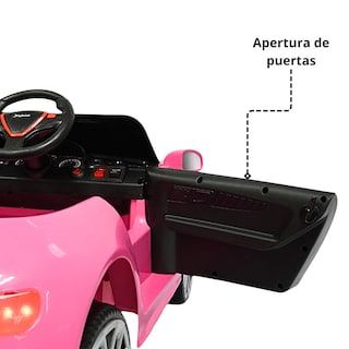 Foto 7 | Montable Electrico Para Niños Mini Gt Bluetooth Usb Y Auxiliar Luces Sonido Batería 12v - Rosa