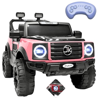Foto 1 | Camioneta Montable Electrica Para Niños Función Mecedora Luz Sonido Bluetooth 12v - Rosa