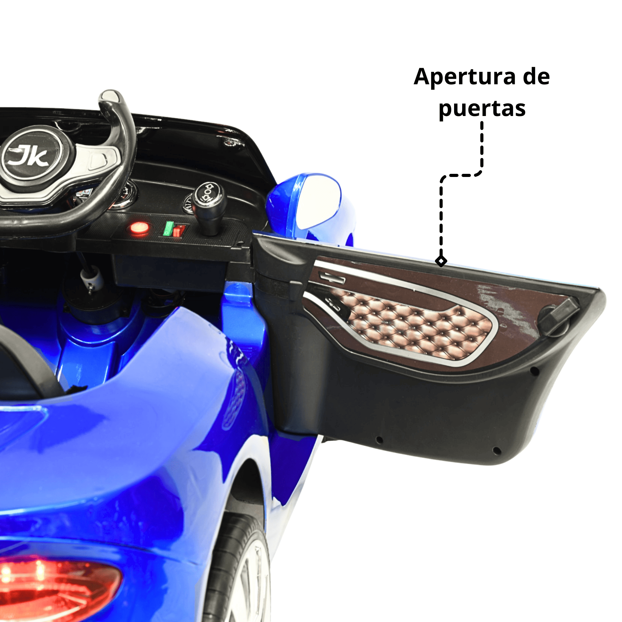 Foto 8 pulgar | Montable Electrico Clásico Para Niños Bluetooth Usb Y Auxiliar Luces Sonido 12v - Azul