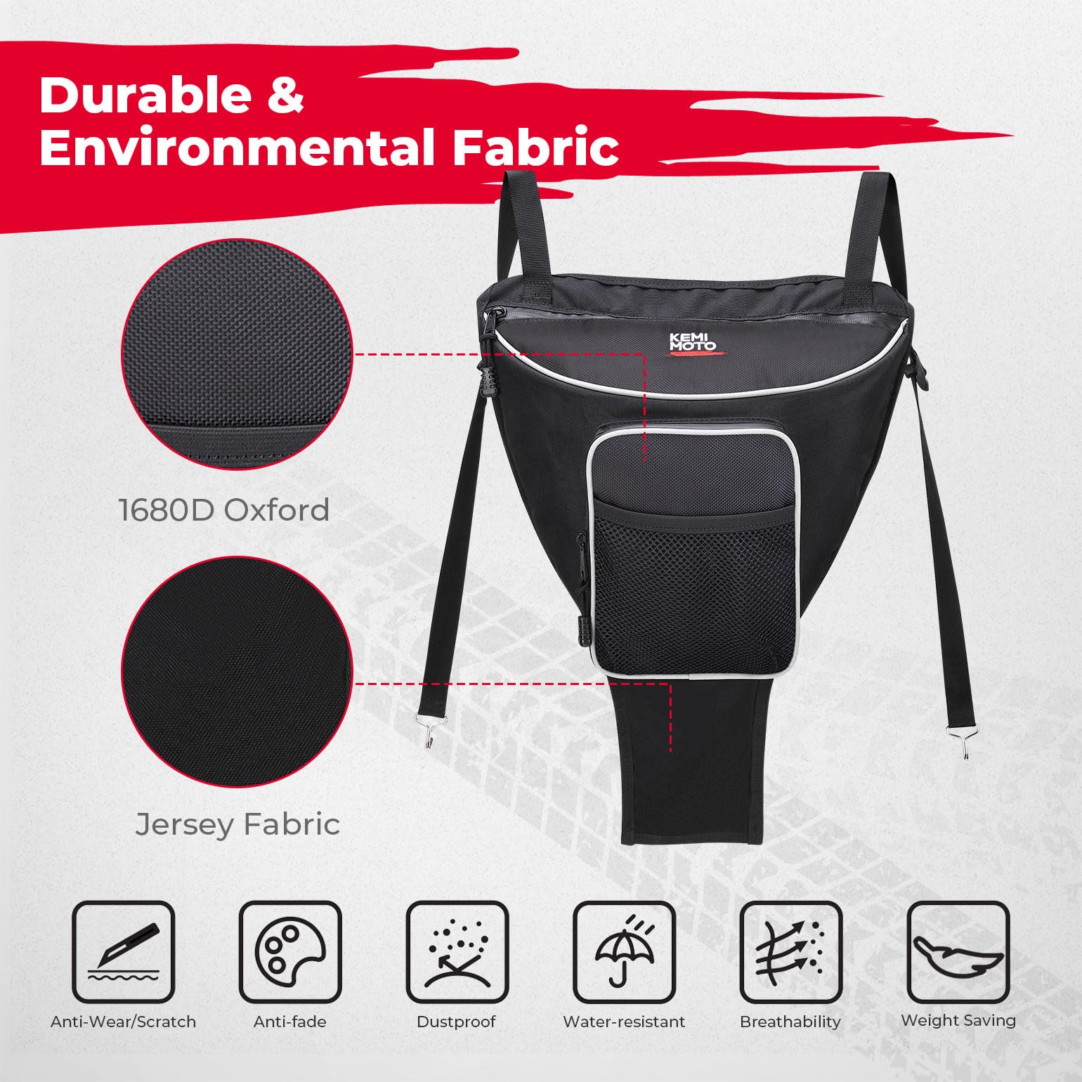 Foto 4 pulgar | Bolsa De Almacenamiento Utv Center Kemimoto Compatible Con Polaris Rzr - Venta Internacional.