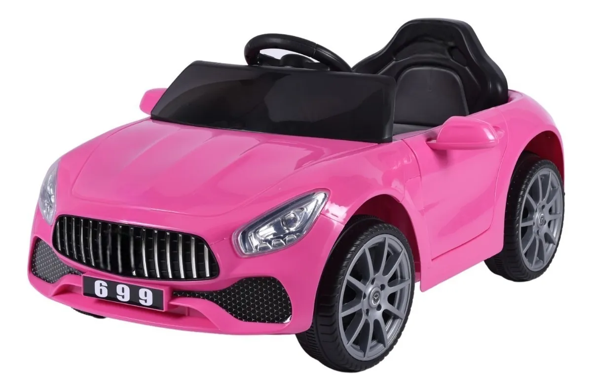 Carro Montable Eléctrico Aeiou B004 Llantas Eva Rosa