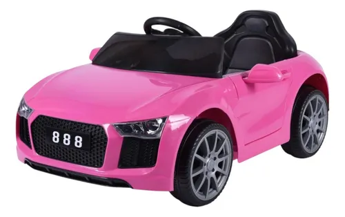 Montable Eléctrico Carro Aeiou B008 Tactopiel Y Llantas Eva Rosa