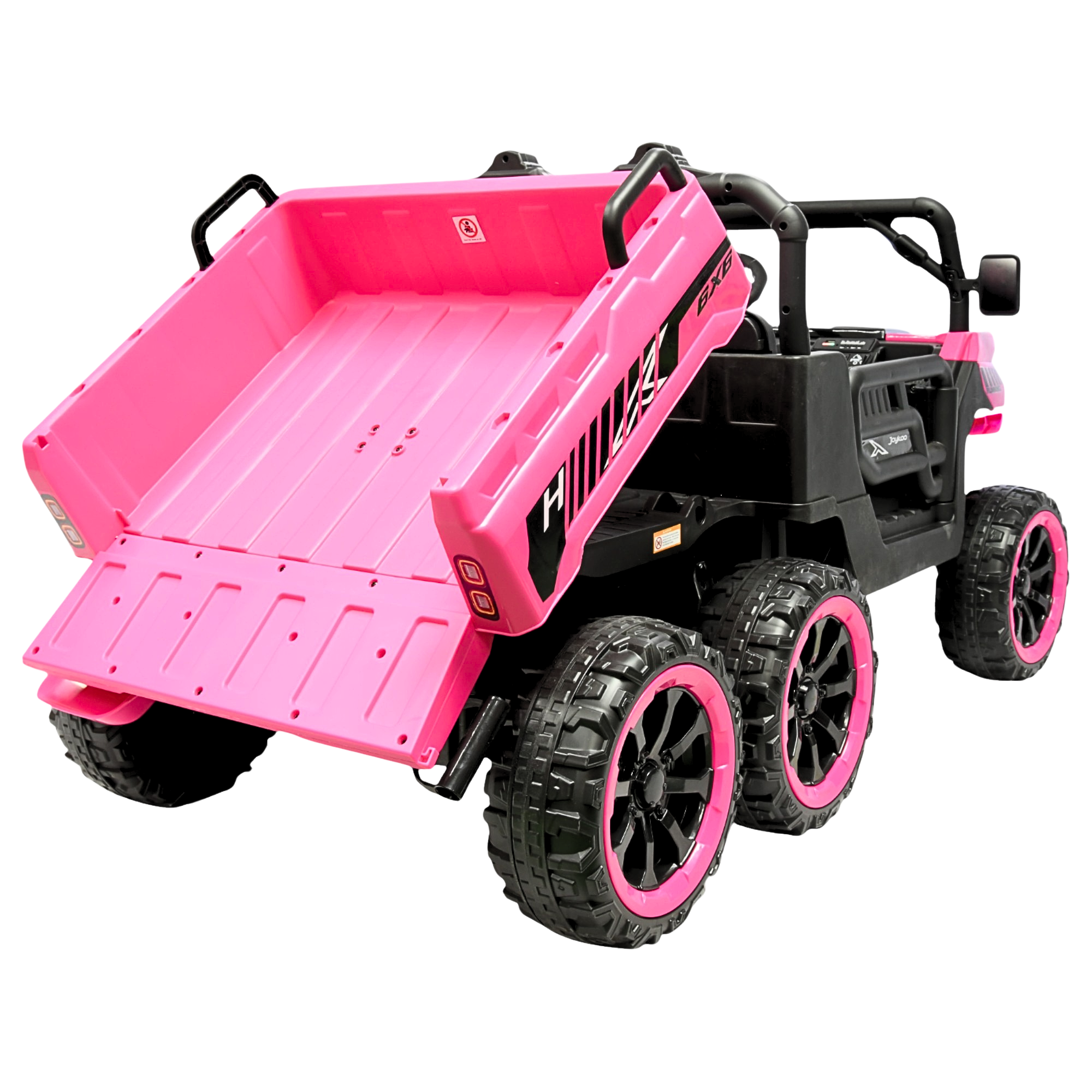 Foto 8 pulgar | Montable Eléctrico Para Niños Tractor 6x6 Caja De Vuelco Atomática Luz Y Sonido Bluetooth 12v - Rosa