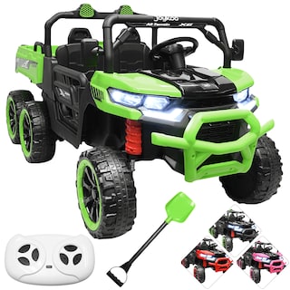 Foto 1 | Montable Eléctrico Para Niños Tractor 6x6 Caja De Vuelco Atomática Luz Y Sonido Bluetooth 12v - Verde