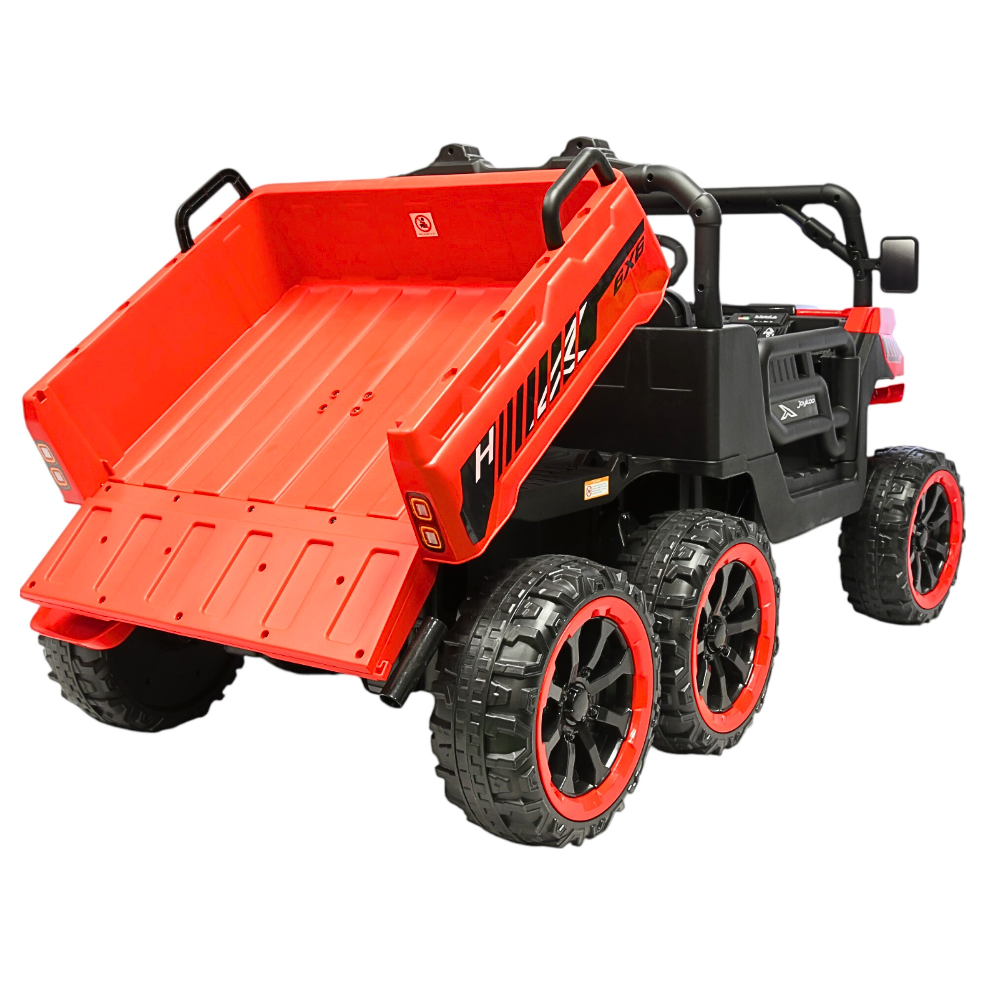 Foto 8 pulgar | Montable Eléctrico Para Niños Tractor 6x6 Caja De Vuelco Atomática Luz Y Sonido Bluetooth 12v - Rojo