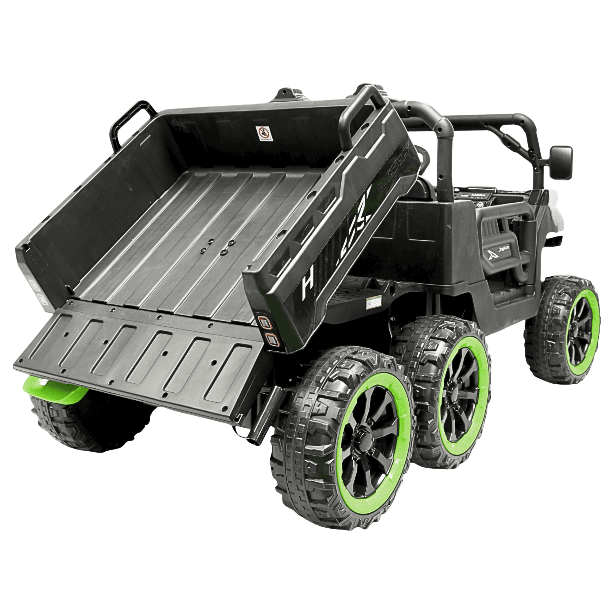 Foto 8 pulgar | Montable Eléctrico Para Niños Tractor 6x6 Caja De Vuelco Atomática Luz Y Sonido Bluetooth 12v - Negro