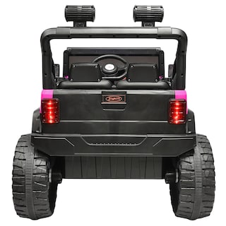 Foto 8 | Montable Electrico Camioneta 4x4 Para Niños Bluetooth Luces Led Control Remoto Batería 12v - Rosa