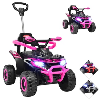 Foto 1 | Montable Electrico Para Niños Híbrido 4x4 Con Bastón Dirigible Y Pedal Acelerador Barras De Seguridad Luces Bat