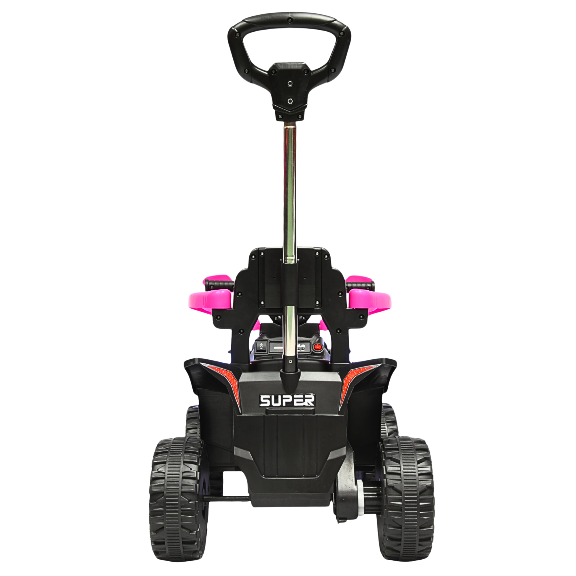 Foto 9 pulgar | Montable Electrico Para Niños Híbrido 4x4 Con Bastón Dirigible Y Pedal Acelerador Barras De Seguridad Luces Bat