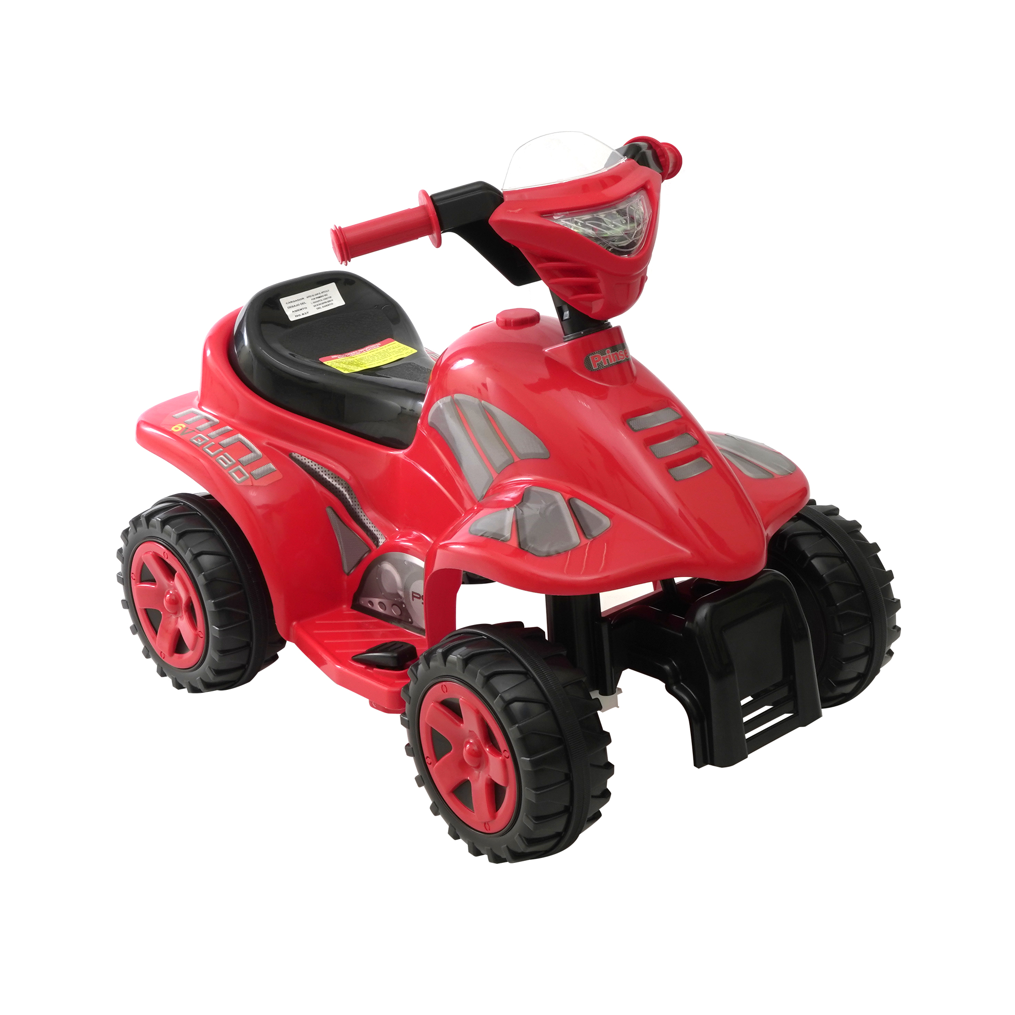 Foto 2 pulgar | Moto Eléctrica Prinsel Mini Quad Boy Rojo 6 Volts