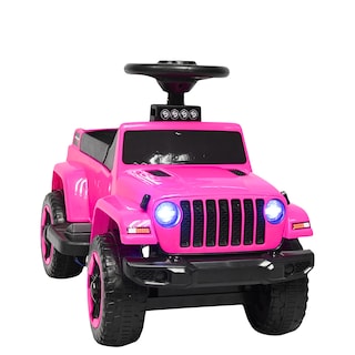 Foto 8 | Montable Electrico Para Niños Híbrido Con Bastón Y Pedal Acelerador Barras De Seguridad Luces Batería 6v - Rosa
