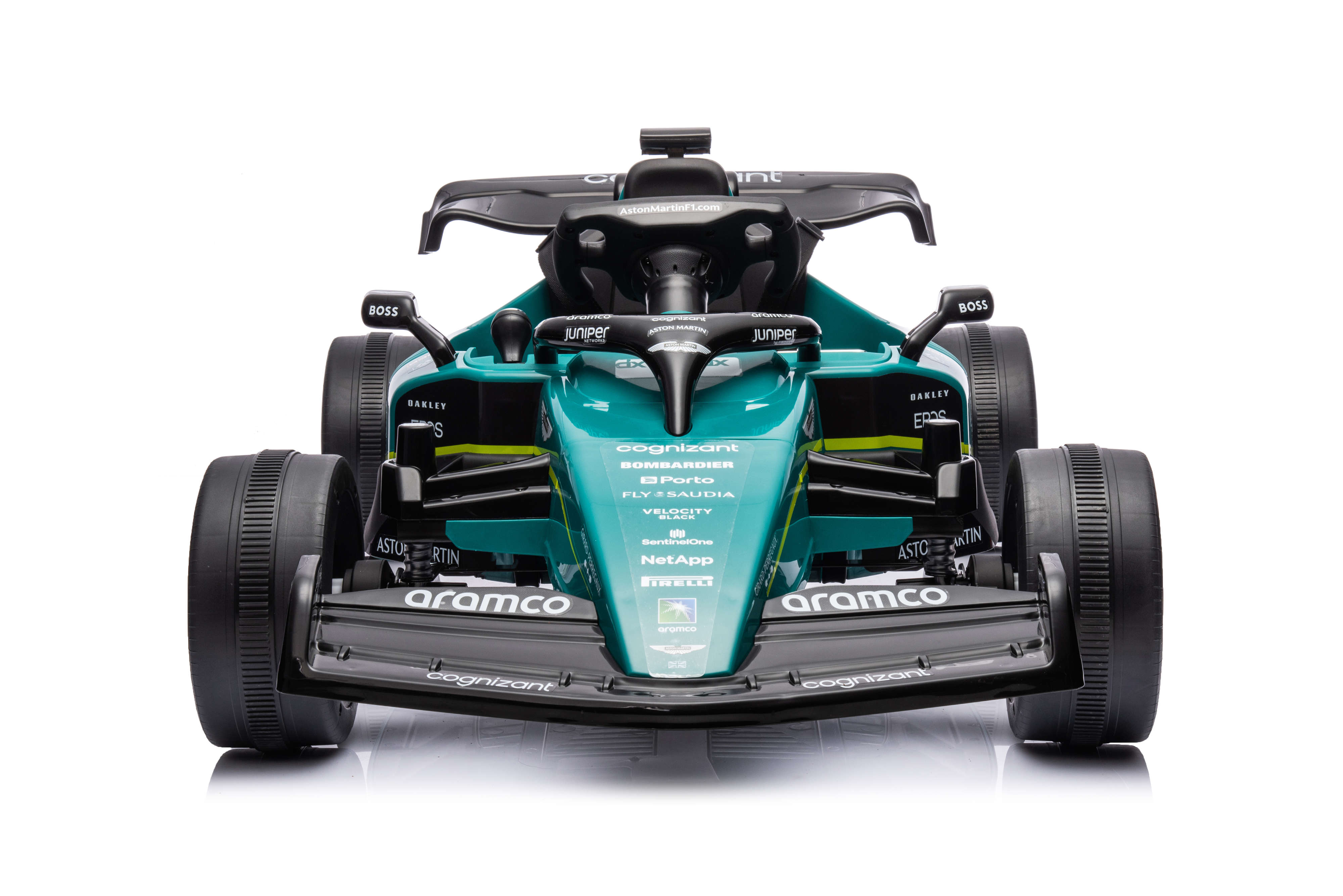 Foto 3 pulgar | Pingüe  Montable Go-kart Eléctrico Niños Aston Martin Formula 1 Team Amr23 - Licencia Oficial | Control Remoto 2.