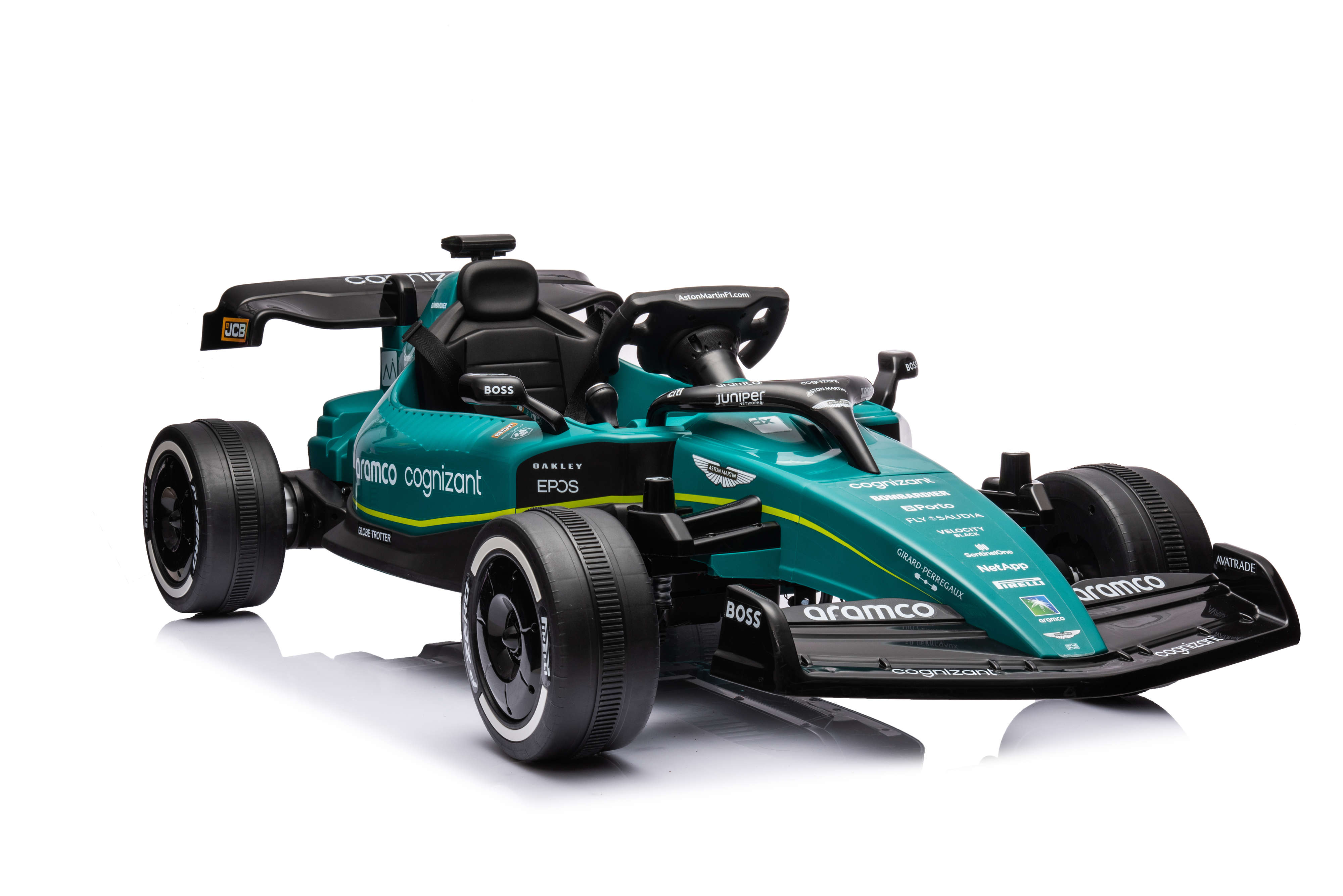 Foto 8 pulgar | Pingüe  Montable Go-kart Eléctrico Niños Aston Martin Formula 1 Team Amr23 - Licencia Oficial | Control Remoto 2.