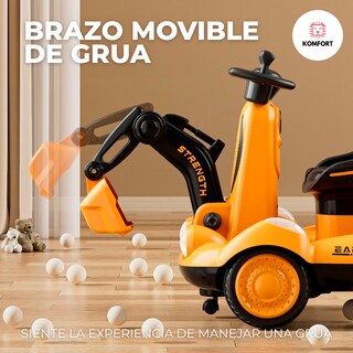 Foto 4 | Coche Eléctrico Movible Komfort Con Diseño De Excavadora