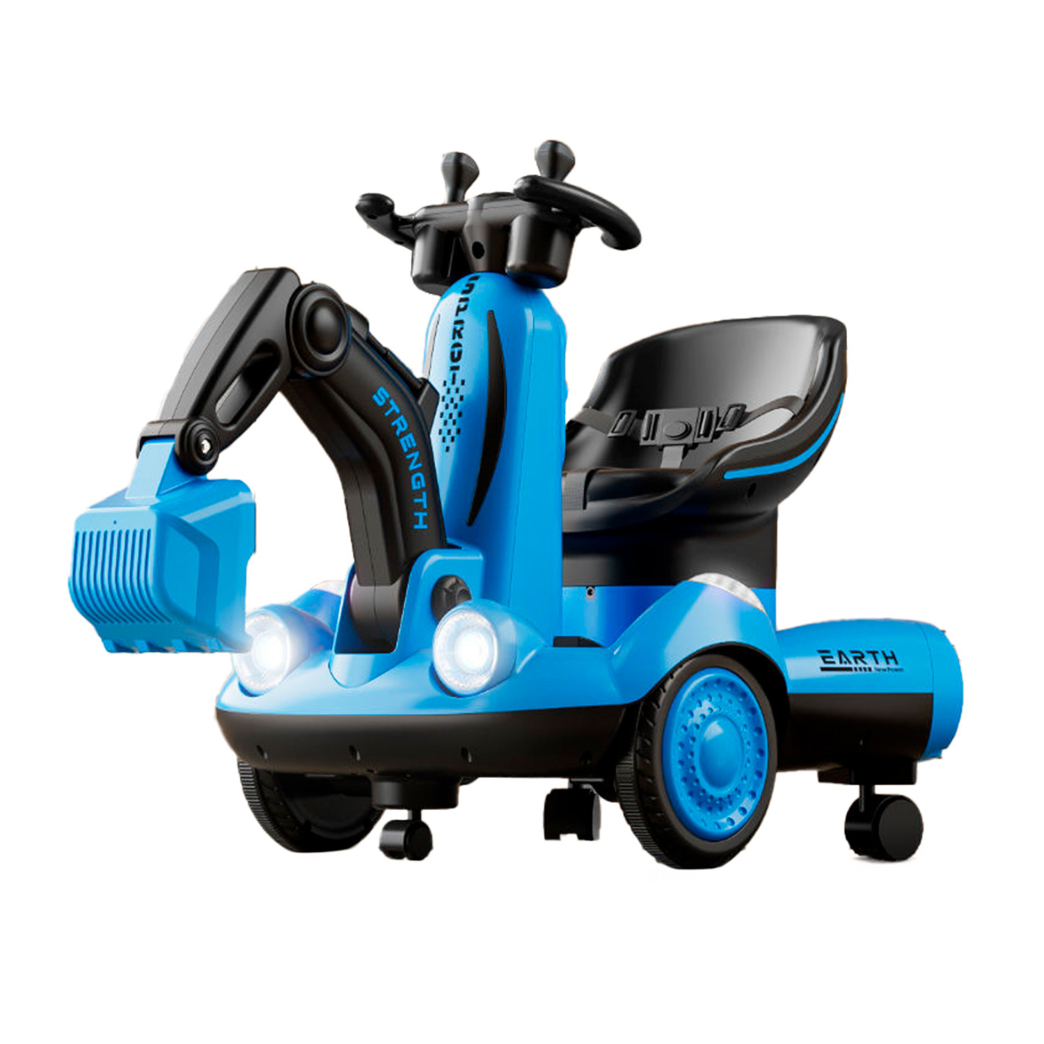 Foto 2 pulgar | Coche Eléctrico Movible Komfort Con Diseño De Excavadora