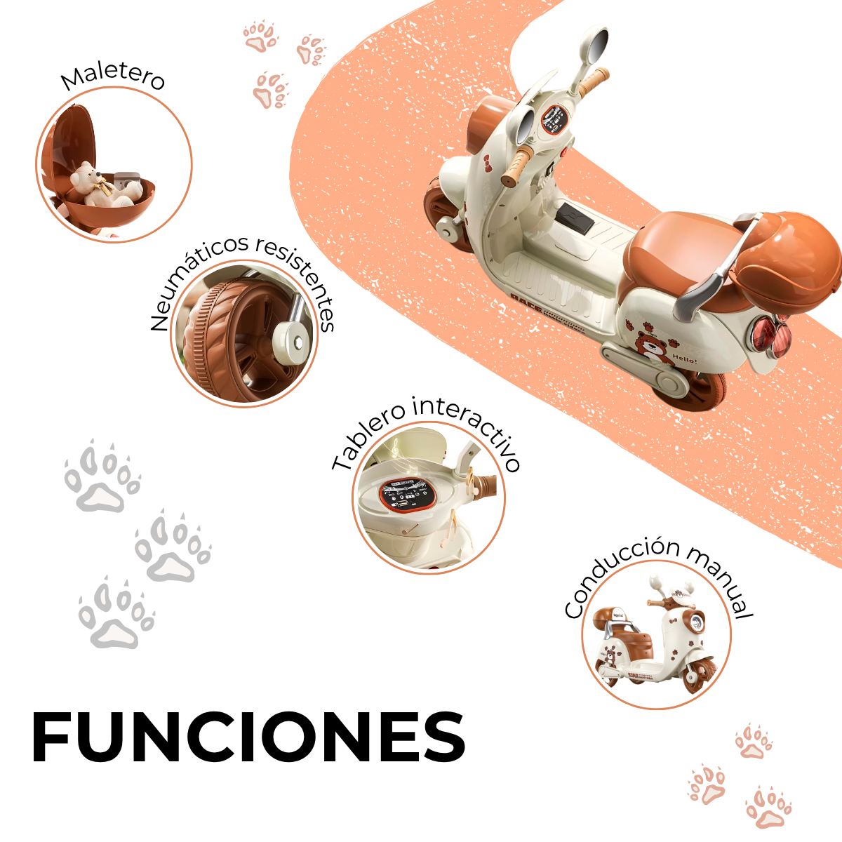 Foto 6 pulgar | Mini Motocicleta Infantil Eléctrica Komfort