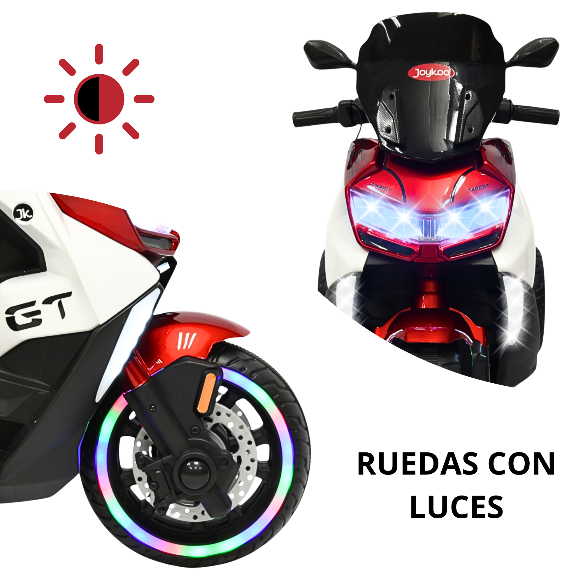 Foto 2 | Motocicleta Montable Eléctrica Para Niños Luces Sonido Conexión Usb Y Bluetooth Batería 6v Apta A Partir De 3 Años