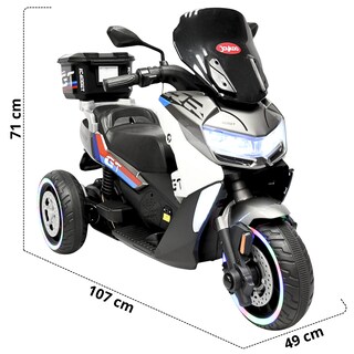 Foto 4 | Motocicleta Montable Eléctrica Para Niños Luces Sonido Conexión Usb Y Bluetooth Batería 6v Apta A Partir De 3 Años