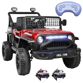 Foto 1 | Montable Electrico Camioneta Para Niños Con Luz Y Sonido 12v Control Remoto Bluetooth Apto A Partir De 3 Años - Rojo