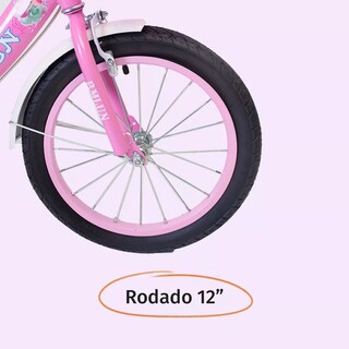 Foto 6 | Bicicleta Entrenadora Para Niños Aeiou Qk-09 Con Canasta R12 Rosa