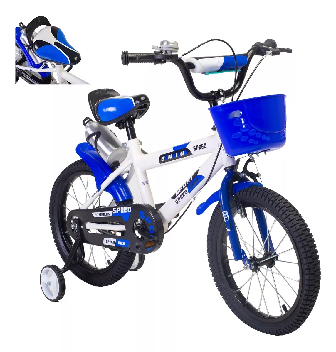 Bicicleta Entrenadora Para Niños Aeiou Qk-11 Con Campana R12