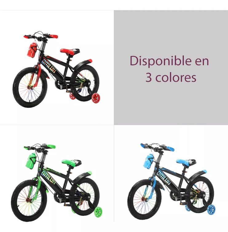 Foto 6 pulgar | Bicicleta Entrenadora Aeiou Qk-15 Verde con Portabotellas R12 para Niños