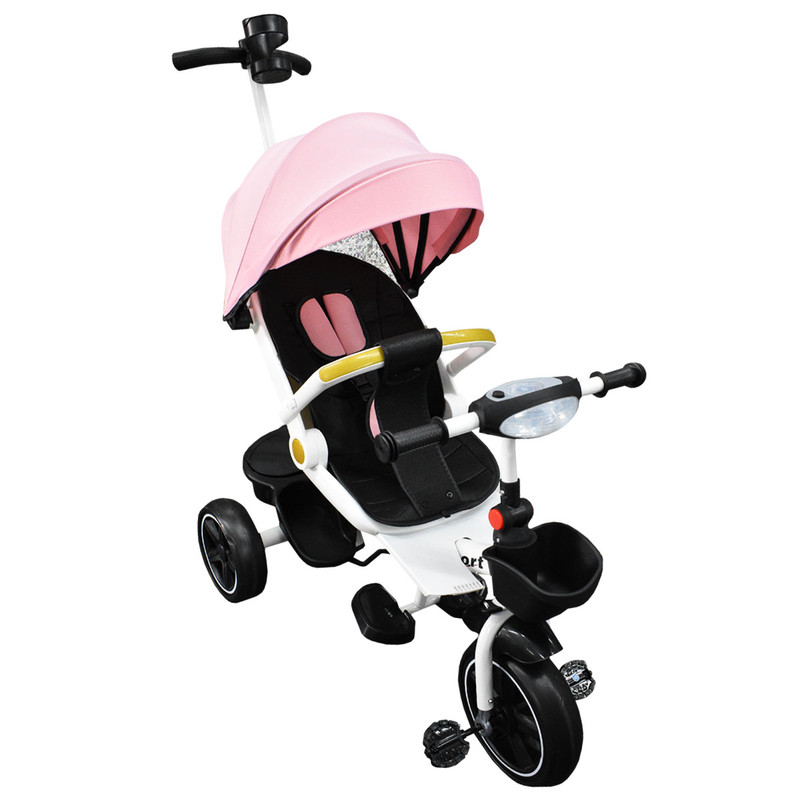 Foto 4 pulgar | Triciclo Infantil con Asiento de 360º Generico Rosa