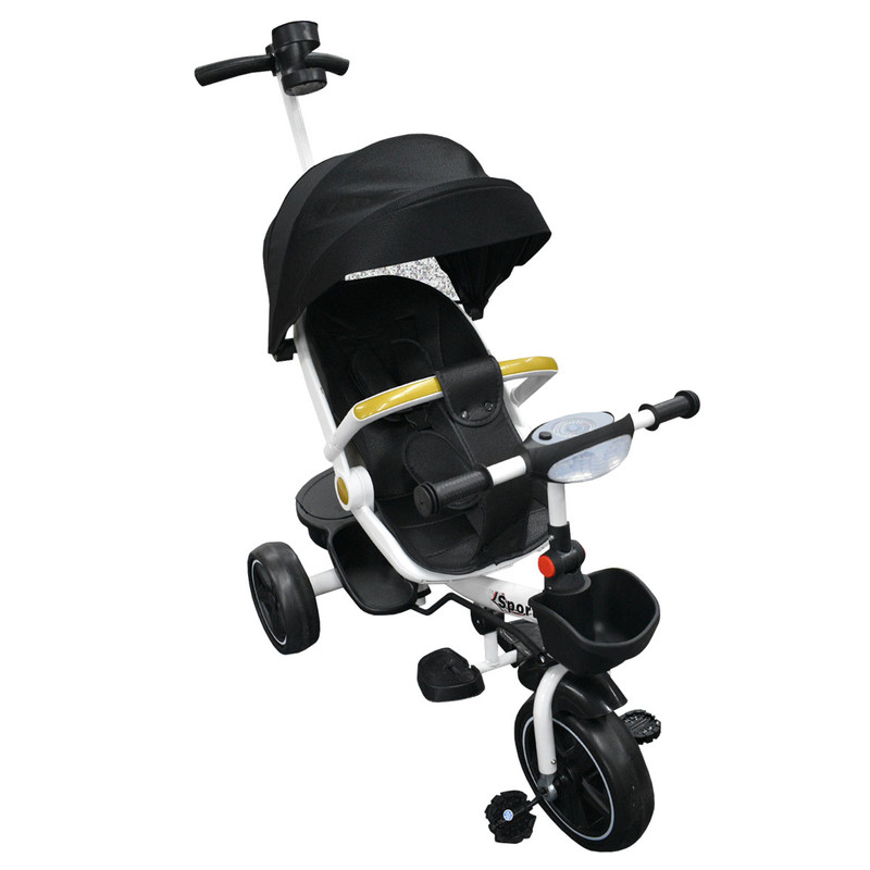 Foto 4 pulgar | Triciclo Infantil con Asiento 360º Generico Negro