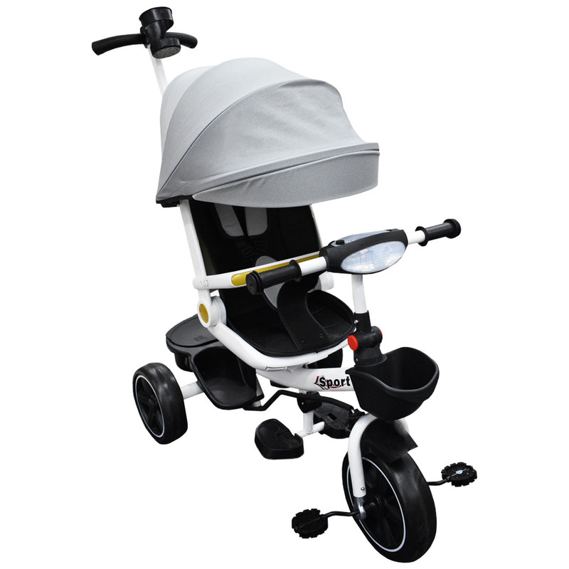 Foto 2 | Triciclo Infantil con Asiento 360º y Diseño Funcional  Gris