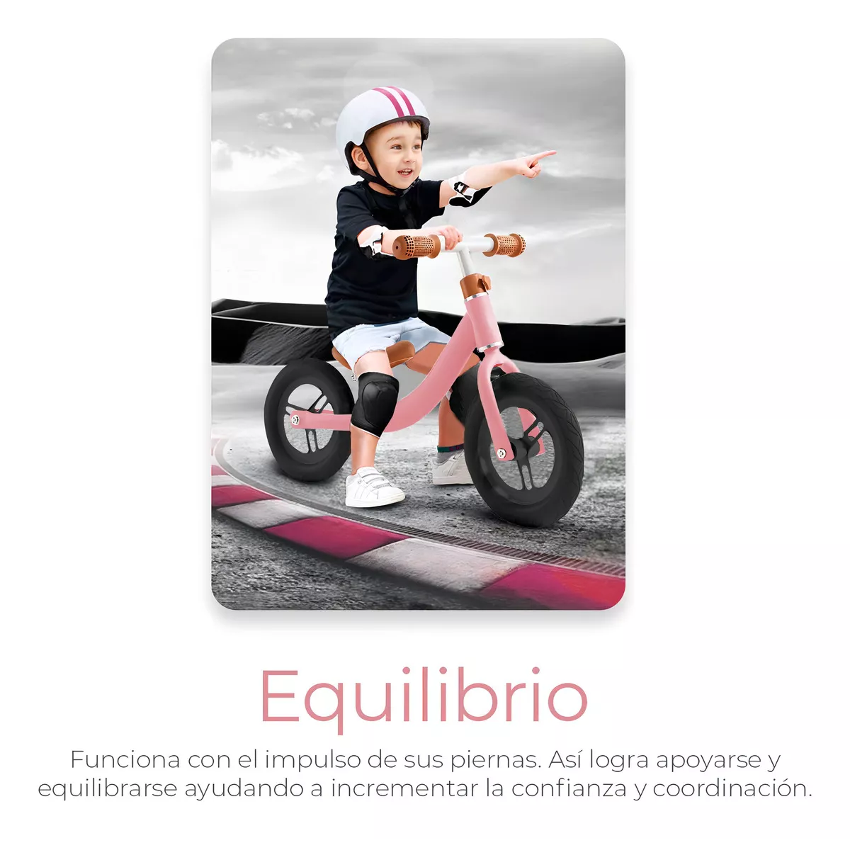 Foto 4 pulgar | Bicicleta De Equilibrio Sin Pedales Entrenadora Para Niños Eo Safe Imports Esi-15407 Rosa