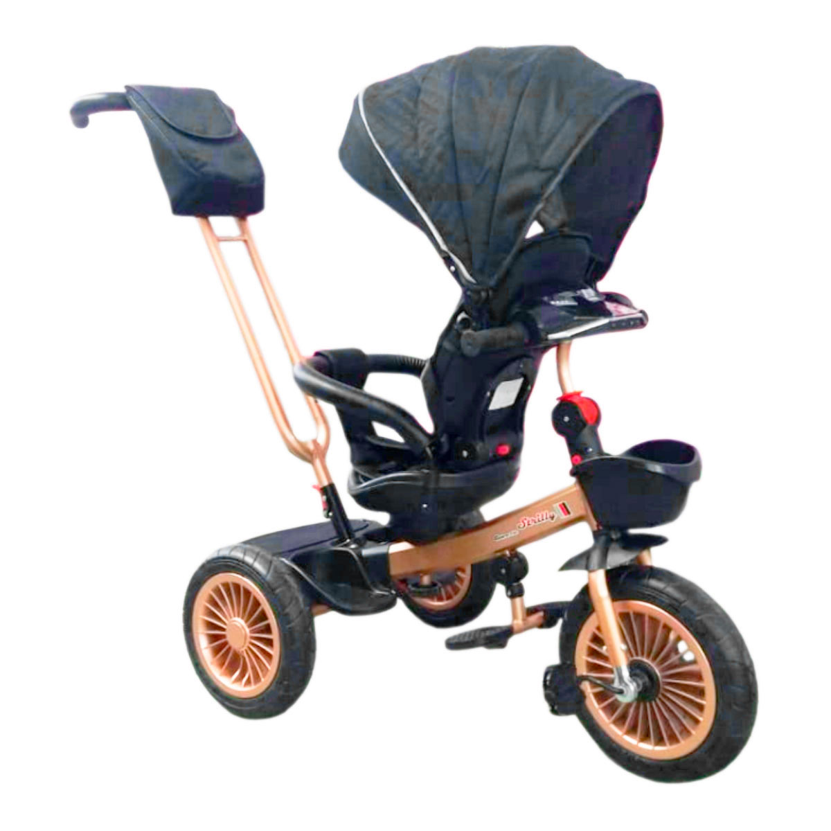 Foto 3 pulgar | Triciclo Infantil don Asiento Reclinable Gris