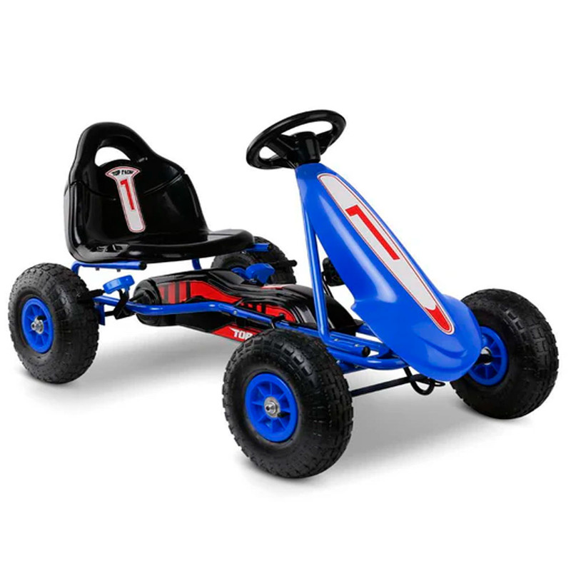 Go Kart Infantil con Pedales y Llantas de Aire color Azul