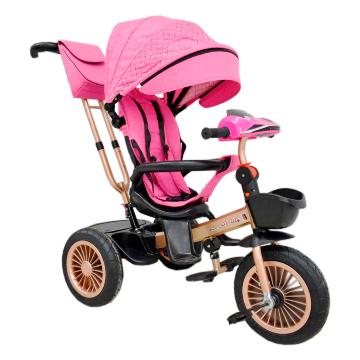 Foto 2 pulgar | Triciclo Infantil con Asiento Reclinable Rosa