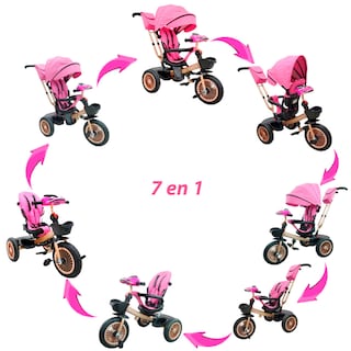 Foto 5 | Triciclo Infantil con Asiento Reclinable Rosa