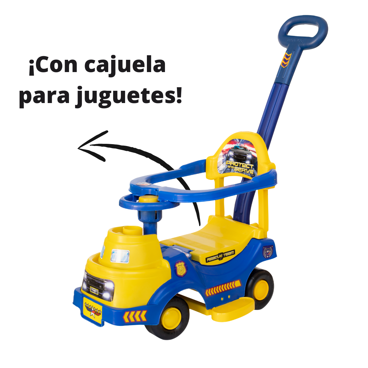 Foto 4 pulgar | Carrito Montable Promeyco Policia 3 En 1