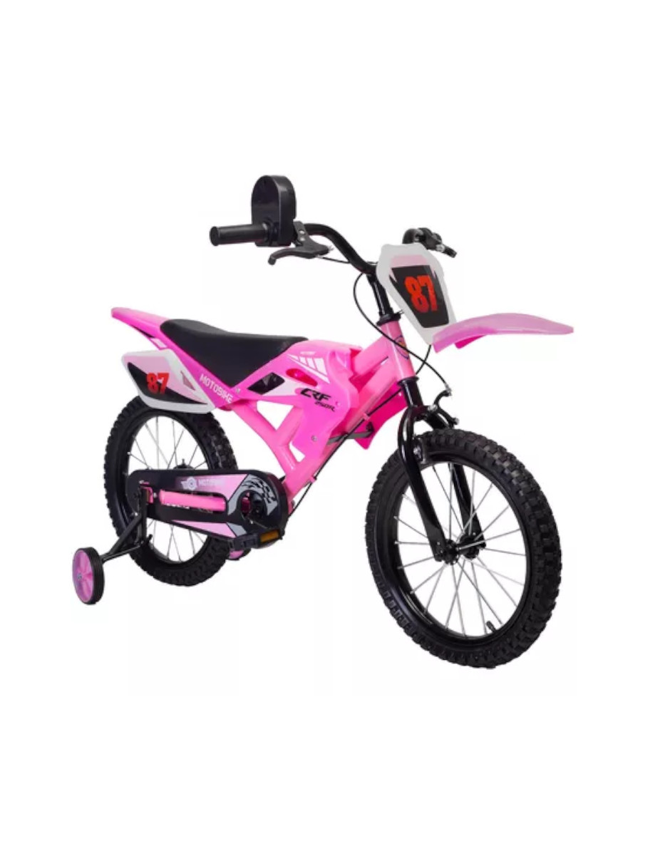Foto 2 pulgar | Bicicleta Entrenadora Para Niños Aeiou Moto Cross Bike R12 Rosa
