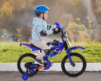 Foto 3 | Bicicleta Motocross De Entrenmiento R16 Infantil Basitex Azul