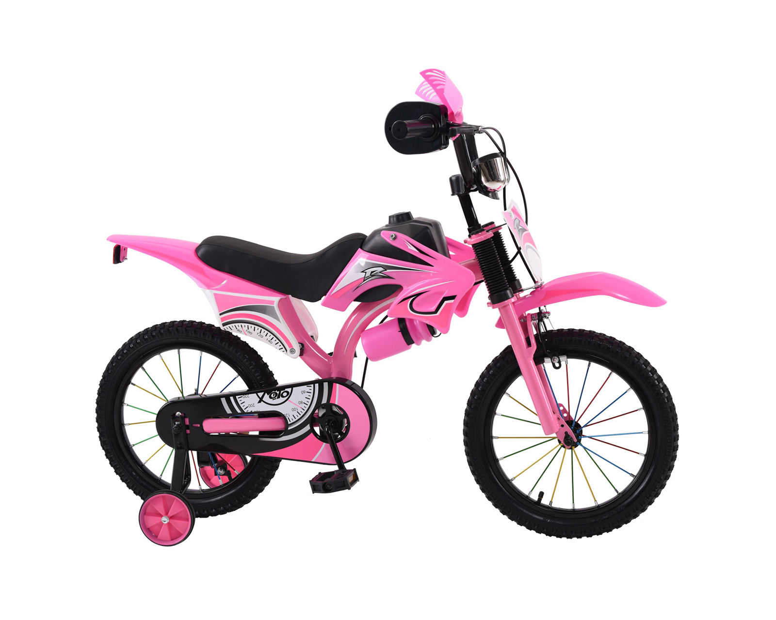Bicicleta Motocross De Entrenmiento R16 Infantil Basitex Rosa