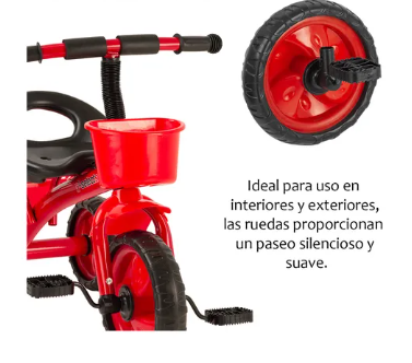 Foto 5 pulgar | Triciclo Infantil Rojo