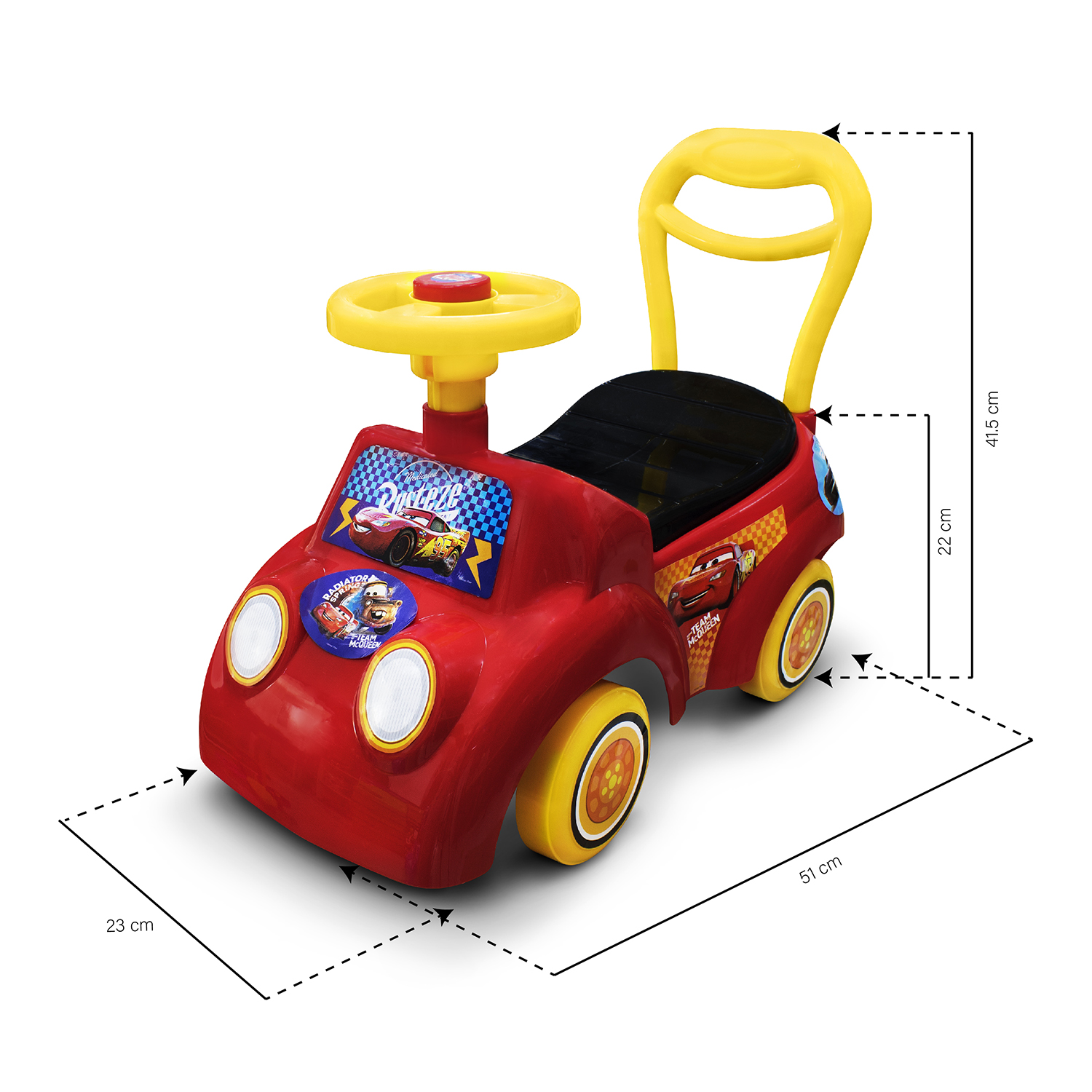 Foto 7 | Carrito Montable Cars Technoaware color Rojo