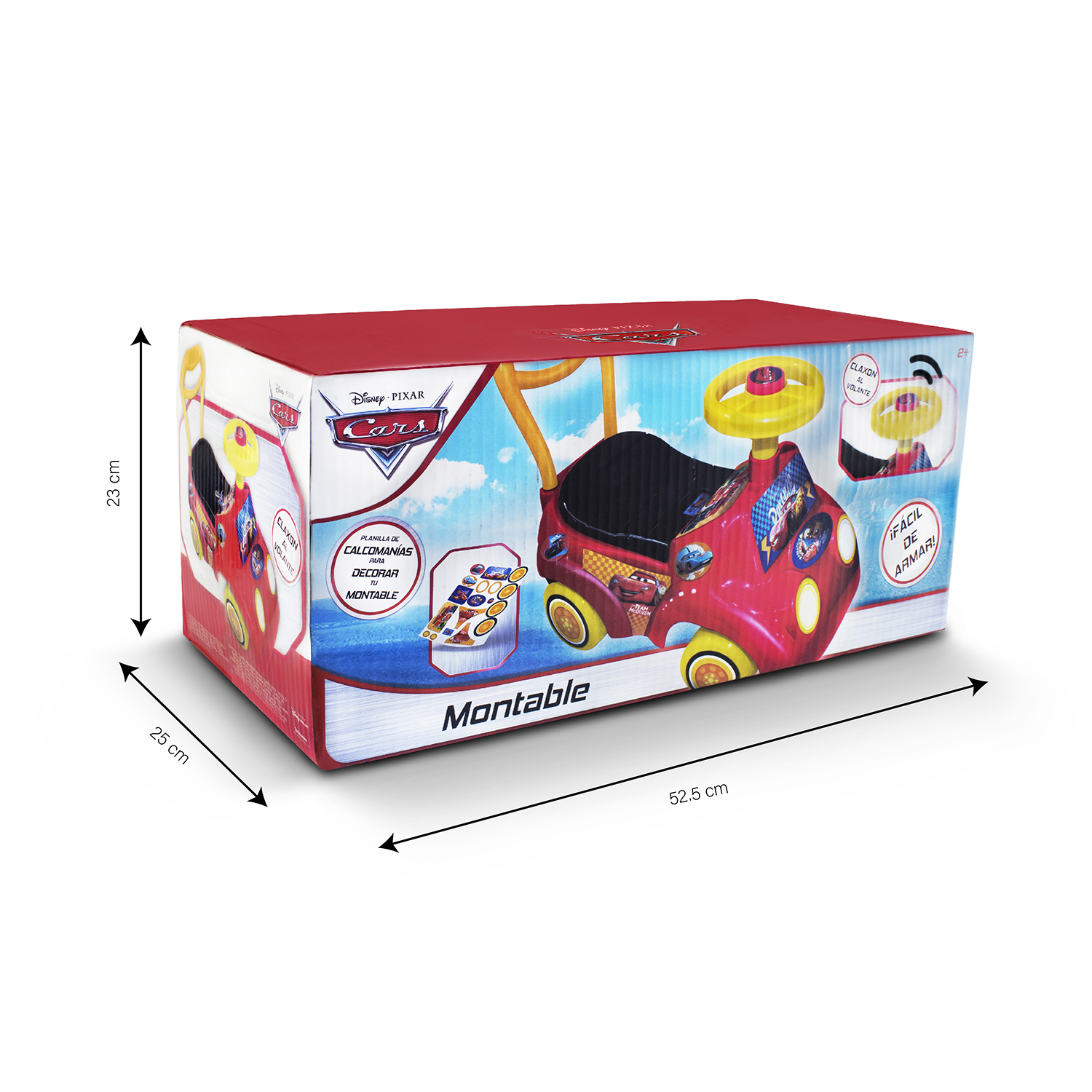 Foto 8 | Carrito Montable Cars Technoaware color Rojo
